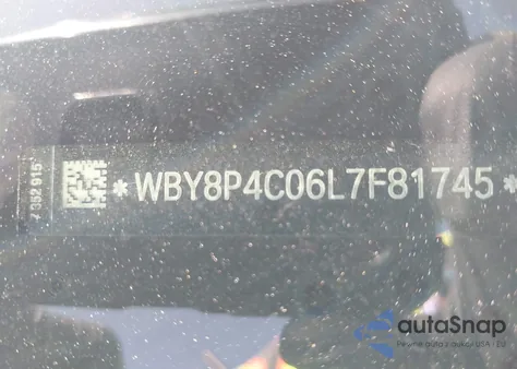 2020 BMW I3 120Ah W/Range Extender z USA, uszkodzony, nr VIN WBY8P4C06L7F81745